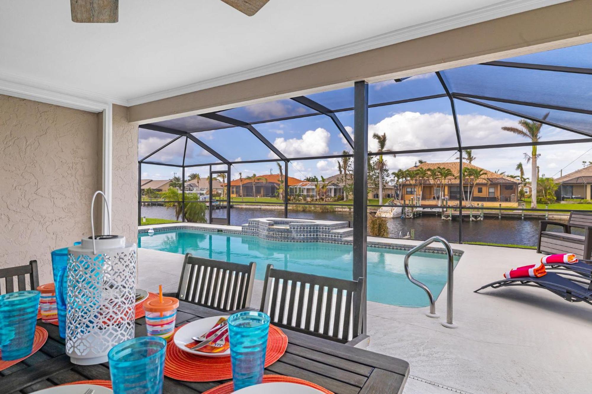 Fully Remodeled Electric-Heated Pool Home On Gulf-Access Canal - Villa Sunny Cape Coral Dış mekan fotoğraf