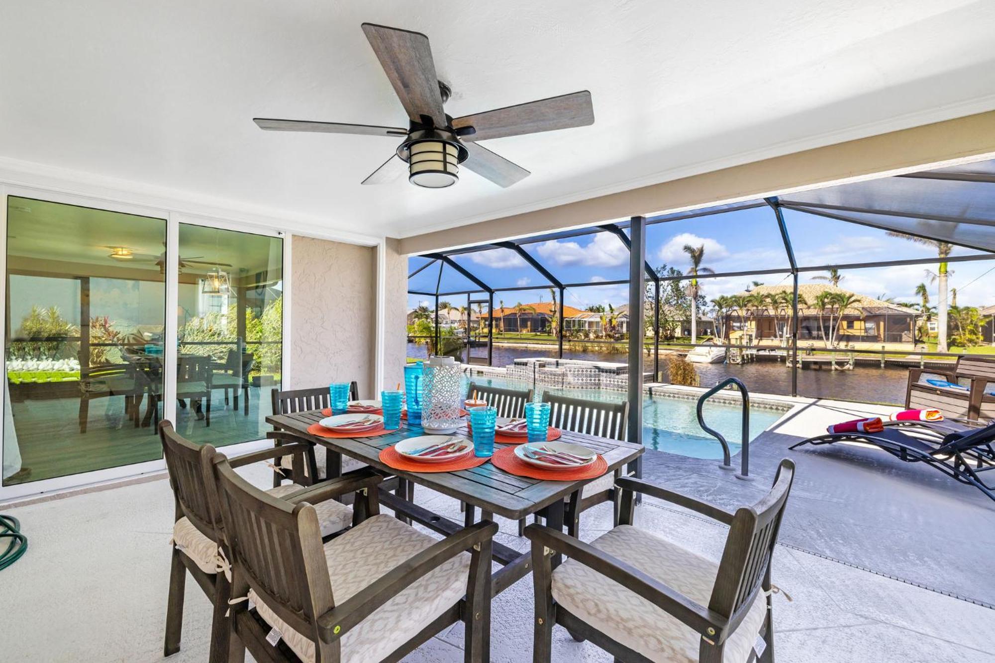 Fully Remodeled Electric-Heated Pool Home On Gulf-Access Canal - Villa Sunny Cape Coral Dış mekan fotoğraf